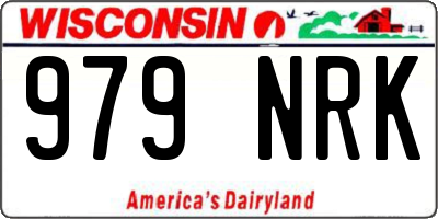 WI license plate 979NRK