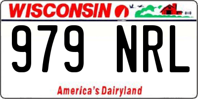 WI license plate 979NRL