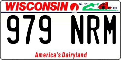WI license plate 979NRM