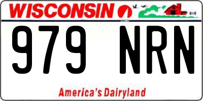 WI license plate 979NRN