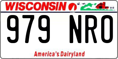 WI license plate 979NRO