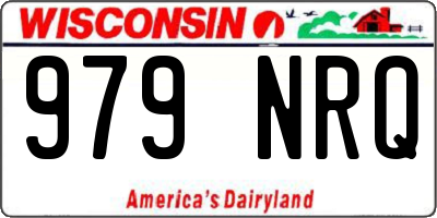 WI license plate 979NRQ