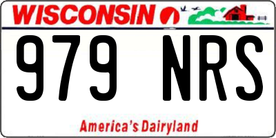 WI license plate 979NRS