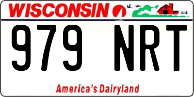 WI license plate 979NRT