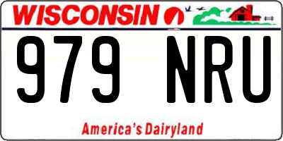 WI license plate 979NRU