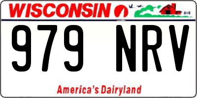 WI license plate 979NRV