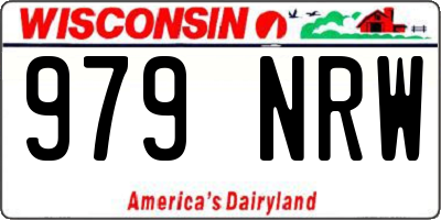 WI license plate 979NRW