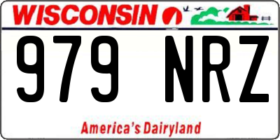 WI license plate 979NRZ
