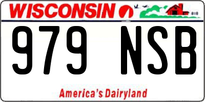 WI license plate 979NSB