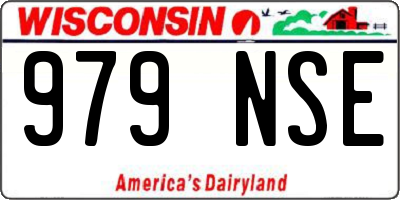 WI license plate 979NSE