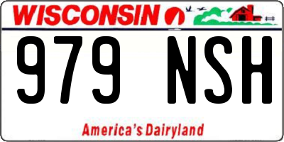WI license plate 979NSH