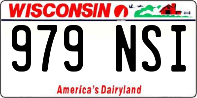 WI license plate 979NSI