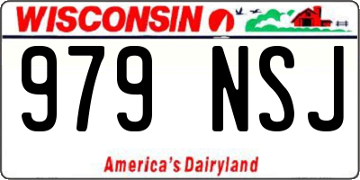 WI license plate 979NSJ