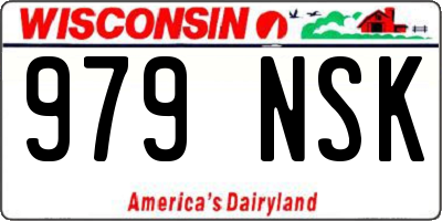 WI license plate 979NSK