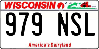 WI license plate 979NSL