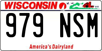 WI license plate 979NSM