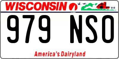 WI license plate 979NSO