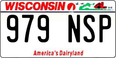 WI license plate 979NSP