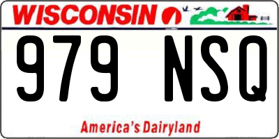 WI license plate 979NSQ