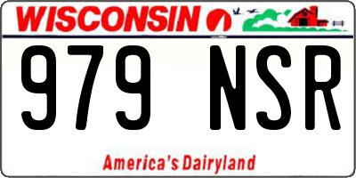WI license plate 979NSR