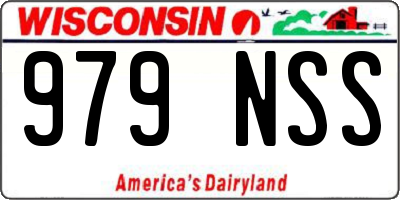 WI license plate 979NSS
