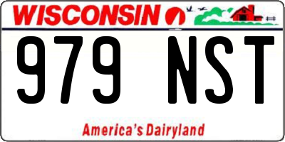 WI license plate 979NST
