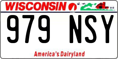 WI license plate 979NSY