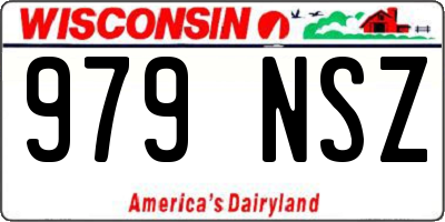 WI license plate 979NSZ