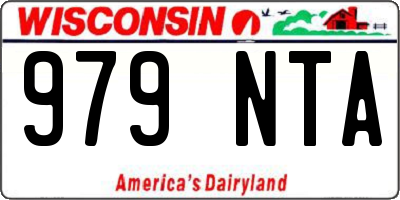 WI license plate 979NTA