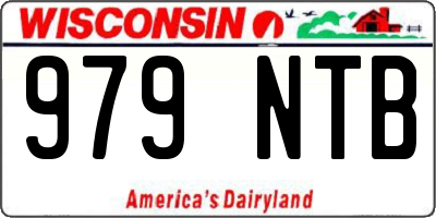 WI license plate 979NTB