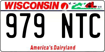 WI license plate 979NTC