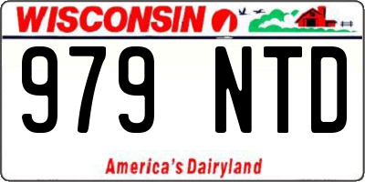 WI license plate 979NTD