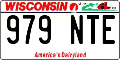 WI license plate 979NTE