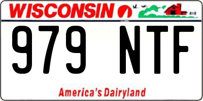 WI license plate 979NTF