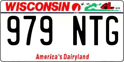 WI license plate 979NTG