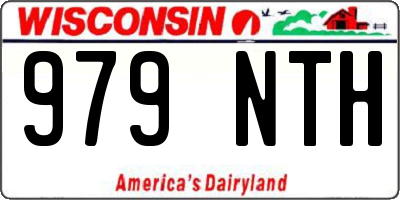 WI license plate 979NTH