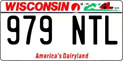 WI license plate 979NTL