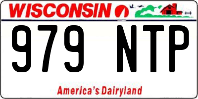 WI license plate 979NTP
