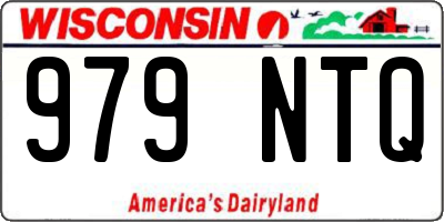 WI license plate 979NTQ