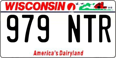 WI license plate 979NTR
