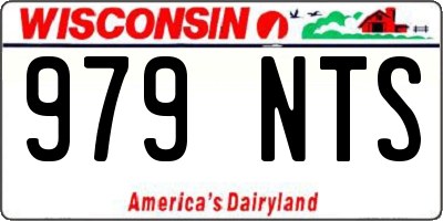 WI license plate 979NTS