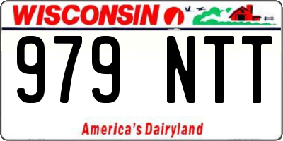 WI license plate 979NTT