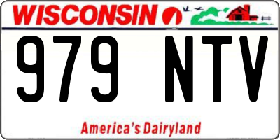 WI license plate 979NTV