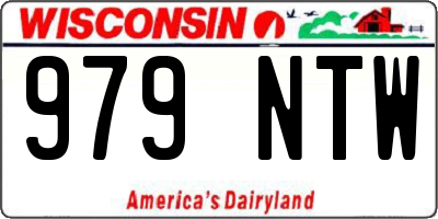 WI license plate 979NTW