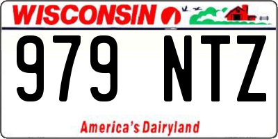 WI license plate 979NTZ