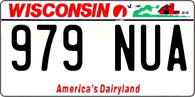 WI license plate 979NUA