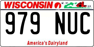 WI license plate 979NUC
