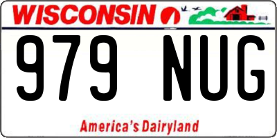 WI license plate 979NUG
