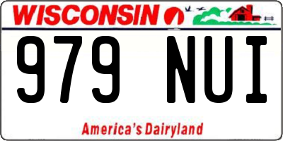 WI license plate 979NUI