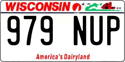 WI license plate 979NUP